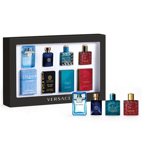 set men versace cologne|Versace men's cologne sampler set.